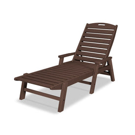 Nautical Chaise with Arms - Mahogany