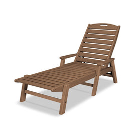 Nautical Chaise with Arms - Teak