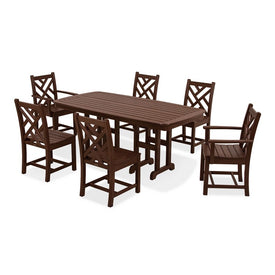 Chippendale Seven-Piece Dining Set - Mahogany