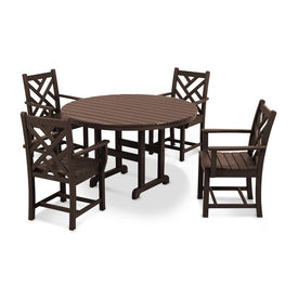 Chippendale Five-Piece Dining Set - Mahogany