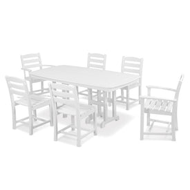La Casa Cafe Seven-Piece Dining Set - White