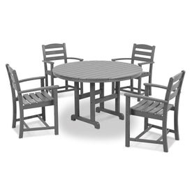 La Casa Cafe Five-Piece Dining Set - Slate Gray