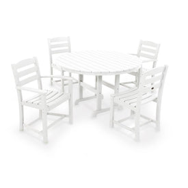 La Casa Cafe Five-Piece Dining Set - White