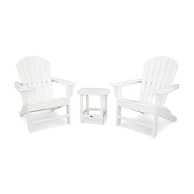 South Beach Adirondack Three-Piece Set - White