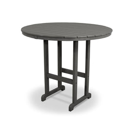 Round 48" Bar Table - Slate Gray