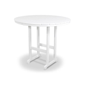 Round 48" Bar Table - White
