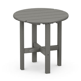 Round 18" Side Table - Slate Gray