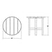 RST18WH Outdoor/Patio Furniture/Outdoor Tables