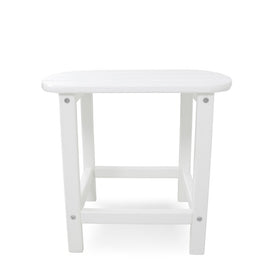 South Beach 18" Side Table - White