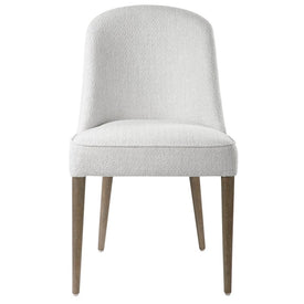 Brie Armless Chair in White by Jim Parsons Set of 2