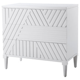 Colby White Three-Drawer Chest