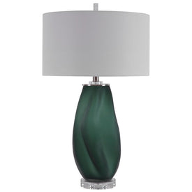 Esmeralda Green Glass Table Lamp by Jim Parsons