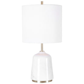 Eloise White Marble Table Lamp by Matthew Williams