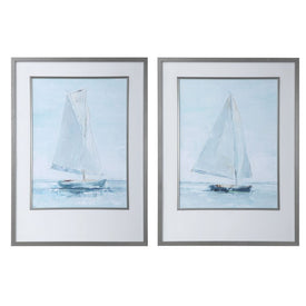 Seafaring Framed Wall Art Prints by Ethan Harper Set of 2