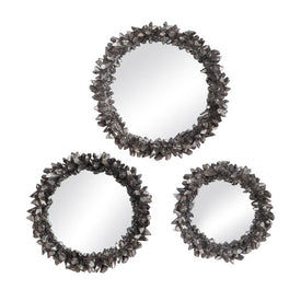 Galena Round Wall Mirrors by Renee Wightman Set of 3