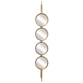 Button Gold Wall Mirror by Grace Feyock