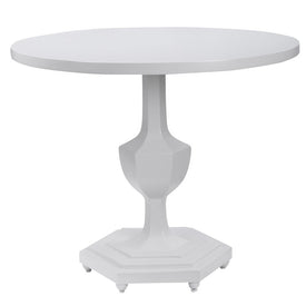 Kabarda White Foyer Table by Jim Parsons