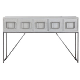 Abaya White Console Table by Matthew Williams