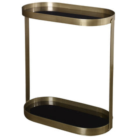 Adia Antique Gold Side Table by David Frisch