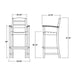 TD202WH Outdoor/Patio Furniture/Patio Bar Furniture