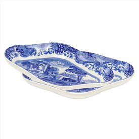 Spode Blue Italian Pickle Dishes Set of 2