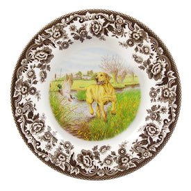 Spode Woodland 8" Salad Plate - Yellow Labrador Retriever