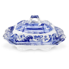 Spode Blue Italian Covered Vegetable Dish