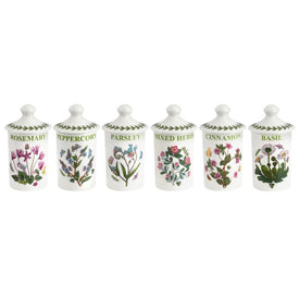Botanic Garden Assorted Spice Jars Set of 6
