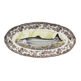 Spode Woodland Fish Platter 18.5" - King Salmon