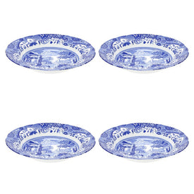 Spode Blue Italian Soup Plates Set of 4