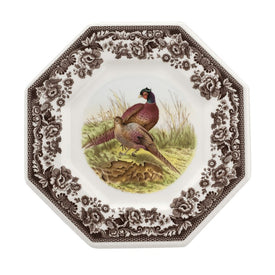 Spode Woodland 9.5" Octagonal Plate - Pheasant