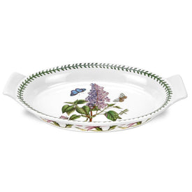 Botanic Garden Large Oval Gratin Dish - Lilac