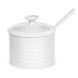 Sophie Conran 4.5" Conserve Pot with Spoon - White