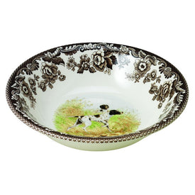 Spode Woodland Ascot 8" Cereal Bowl - Flat Coated Pointer