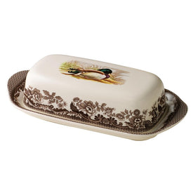 Spode Woodland Covered Butter Dish - Mallard