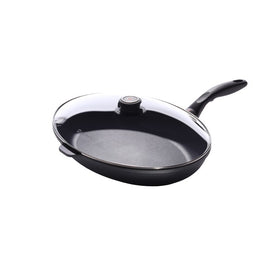 10.25" x 15" Nonstick Oval Fish Pan with Lid