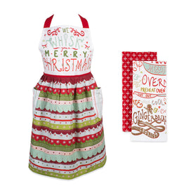 We Whisk You A Merry Christmas Aprons Set of 3