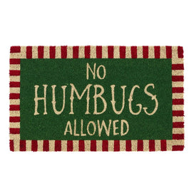 No Humbugs 18" x 30" Vinyl Back Coir Doormat