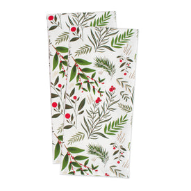 Holiday Sprigs Printed Dish Towels Set of 2
