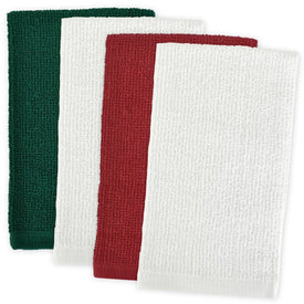 Holiday Barmop Dish Towels Set of 4 Assorted