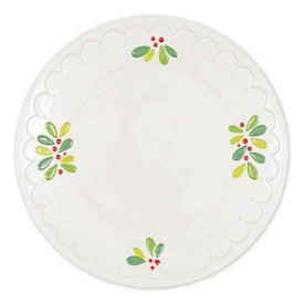 Mistletoe Sprigs Platters Set of 2