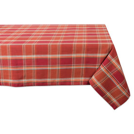 Autumn Spice Plaid 60" x 104" Tablecloth