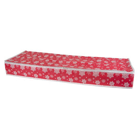 Snowflake Wrapping Paper Storage Bin