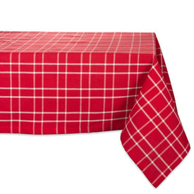 Holly Berry Plaid 60" x 104" Table Cloth
