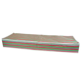 Holiday Stripe Wrapping Paper Storage Bin