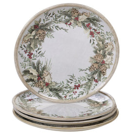 Holly and Ivy 11" Dinner Plates Set of 4