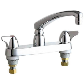 Kitchen Faucet 8 Inch 1 Wing ADA Polished Chrome Swing