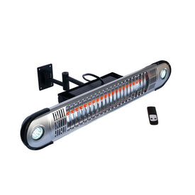 Wall-Mounted Infrared Electric Outdoor Heater with LED and Remote