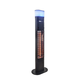 Freestanding Infrared Electric Outdoor Heater with Gold Tube and Speaker