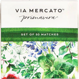 Via Mercato Primavera 50-Piece Match Box Set - Fresh Herbs